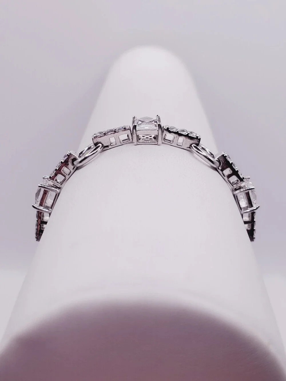 925 Sterling Silver Circle Link Bracelet